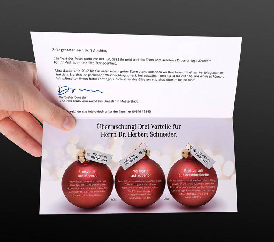 SEMAG seeds: Das Weihnachtsmailing mit Zusatzfunktion